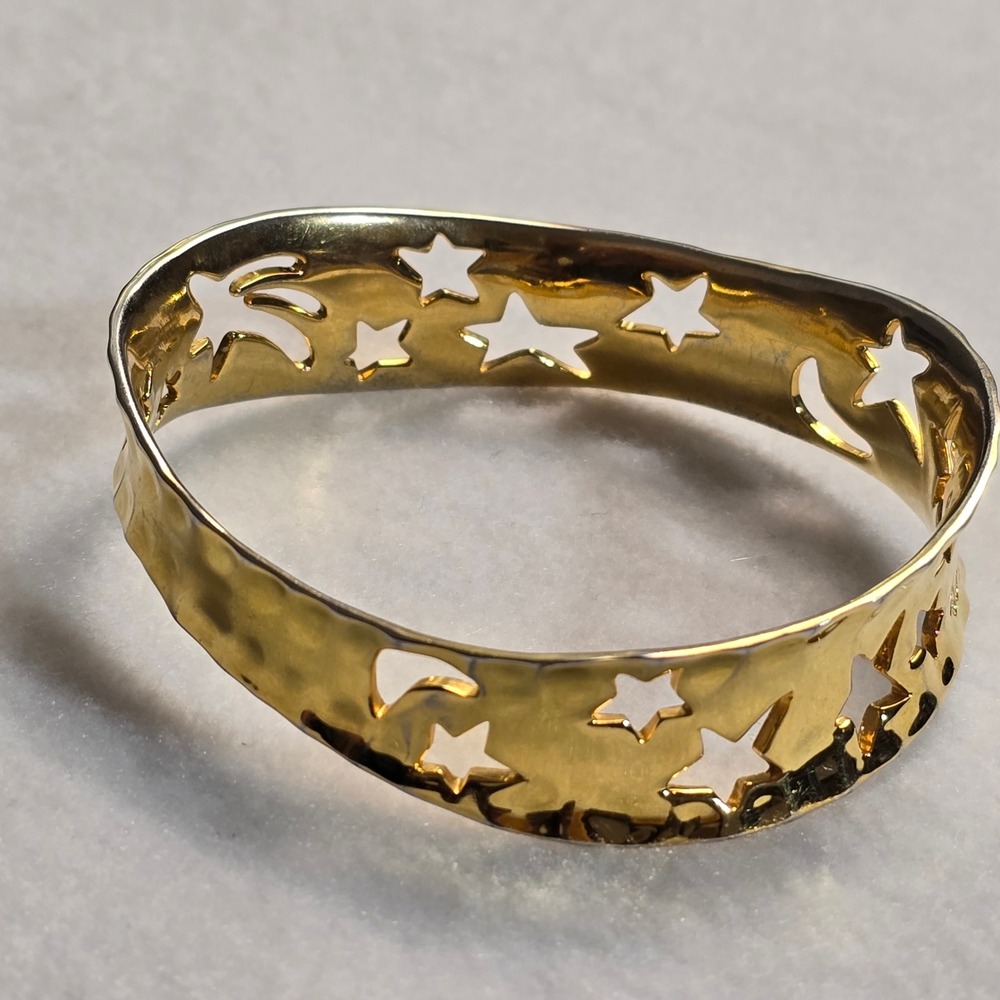 Andy Warhol RLM Bracelet So Many Stars Robert Lee Morris Gold Tone Celestial - Picture 13 of 16